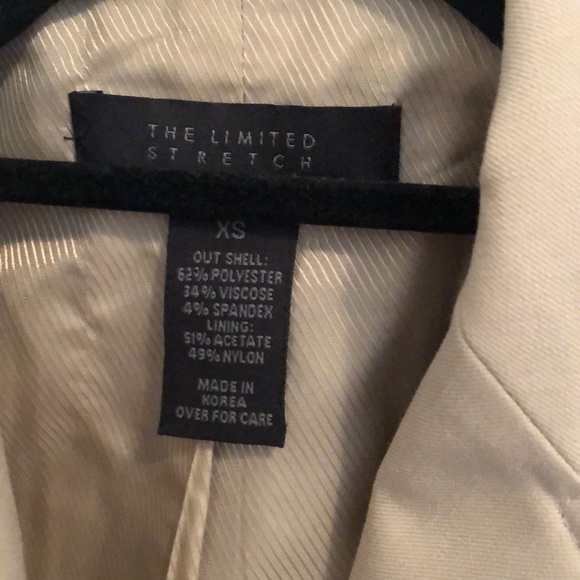 The Limited blazer stretch tan xs - Picture 2 of 5